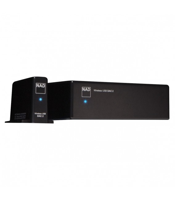 NAD DAC2 Wireless DAC with RF Transmitter 24bit 96kHz Audiophonics