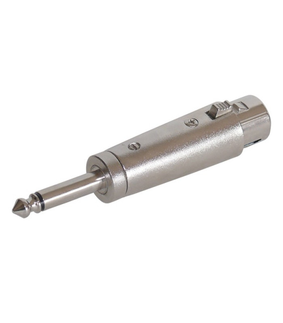 Adattatore Jack 6.35mm Mono Maschio – XLR Femmina A 3 Pin Per Microfono, Amplificatore, Mixer