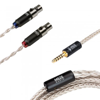 MEZE Jack 4.4mm to 2x Mini XLR Interconnect Cable Silver Plated PCUHD Copper 1.3m