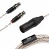 MEZE XLR 4 Pins to 2x Mini XLR Balanced Interconnect Cable Silver Plated PCUHD Copper 2.5m