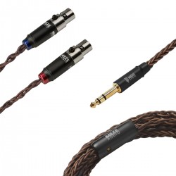 MEZE Jack 6.35mm to 2x Mini XLR Interconnect Cable PCUHD Copper 2.5m