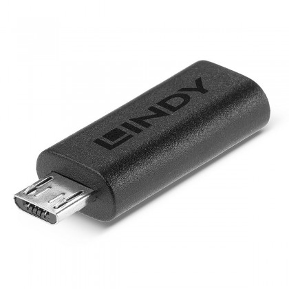 LINDY Adaptateur Micro USB Mâle vers USB-C Femelle