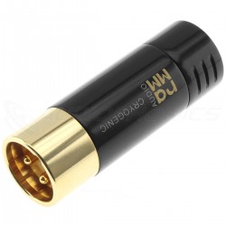 RAMM AUDIO 60300GT Connecteur XLR Mâle Cuivre Tellurium / Berrylium Traitement Cryogénique