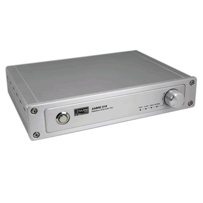 Yulong Audio SABRE D18 DAC 32Bit/500Khz Coax/Opt/AES/EBU Silver