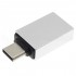 Adaptateur USB-A 3.0 Femelle vers USB-C 3.1 Mâle OTG Argent