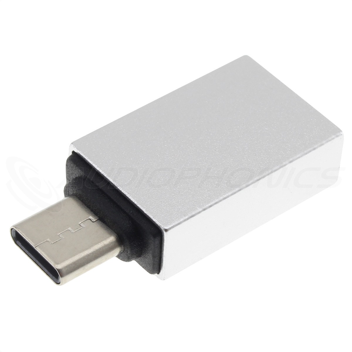 Female USB-A 3.0 to Male USB-C 3.1 Adapter OTG Silver