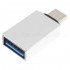 Adaptateur USB-A 3.0 Femelle vers USB-C 3.1 Mâle OTG Argent