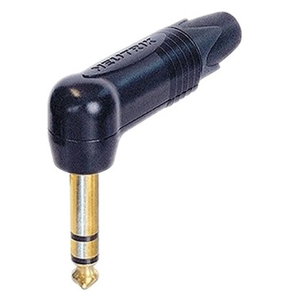 NEUTRIK NP3RX-B Connecteur Jack 6.3mm Coudé stéréo Ø9mm