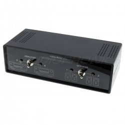 Sélecteur Audio 2 vers 2 Réversible pour Enceintes / Amplificateur Noir