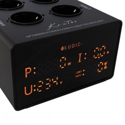 LUDIC KRATOS Filtered Power Distributor 8 Schuko Sockets Black