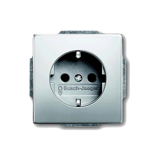 Jeune Schuko-Prise murale en acier inoxydable il 1520 kilolitr.