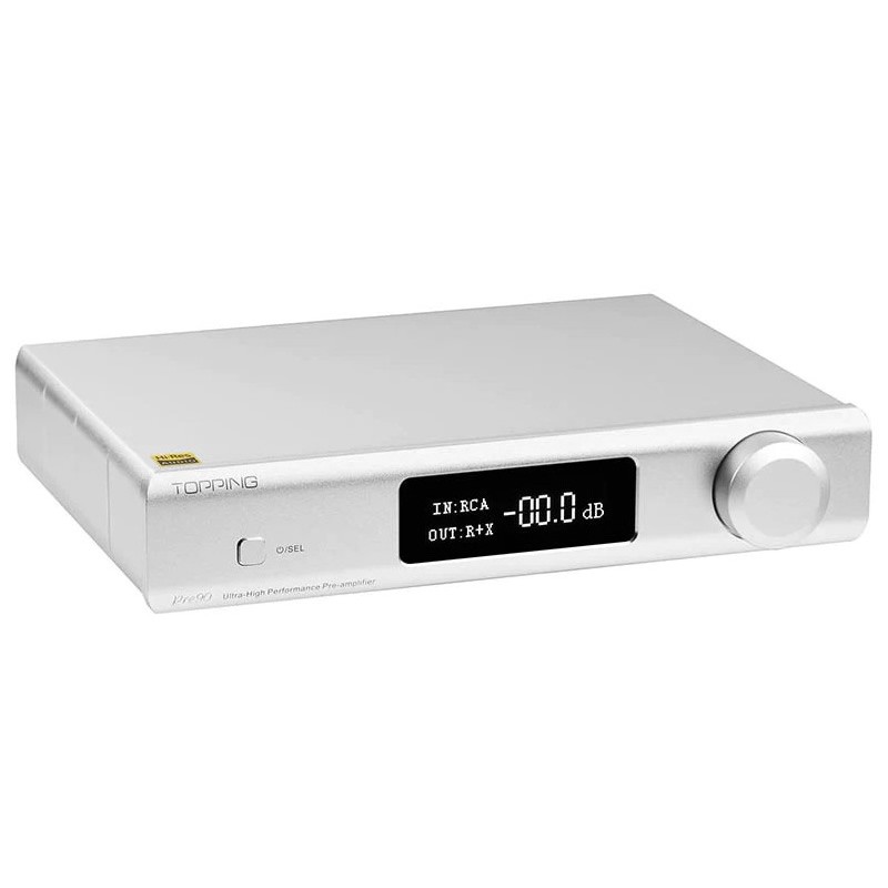 TOPPING PRE90 Balanced / Single-Ended Preamplifier NFCA Silver