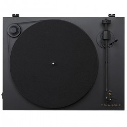 TRIANGLE Platine Vinyle 33 et 45 Tours Ortofon OM-10E Noir