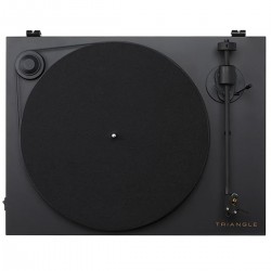 TRIANGLE Vinyl Turntable 33 and 45 RPM Ortofon OM-10E Black
