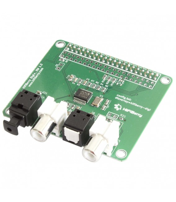 HIFIBERRY DIGI+ I/O SPDIF Digital Interface Board for Raspberry Pi ...