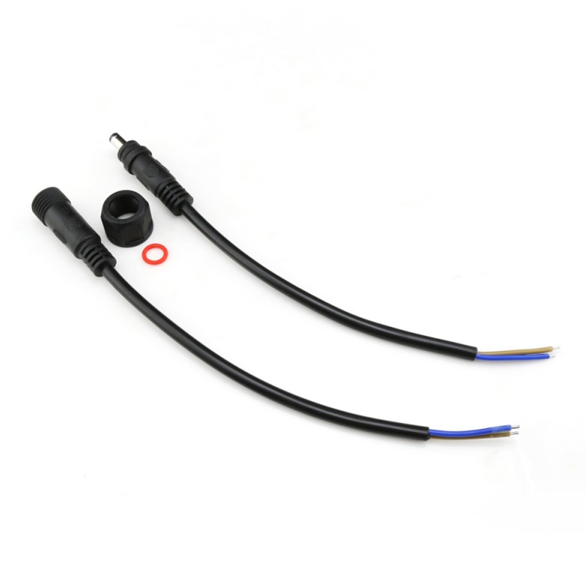 Audiophonics - Jack DC 5.5/2.1mm to Bare Wires Cable IP67 Waterproof 40cm