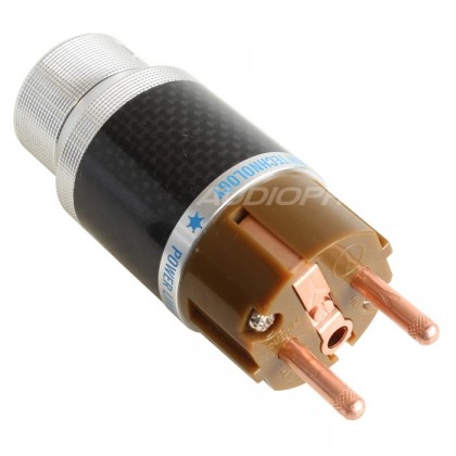YARBO GY-903CF-G Power Connector Schuko Carbon Red Copper Ø15mm