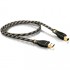 Viablue KR-2 Silver Câble USB-A Male/USB-B Male Plaqué Or 1.5 m