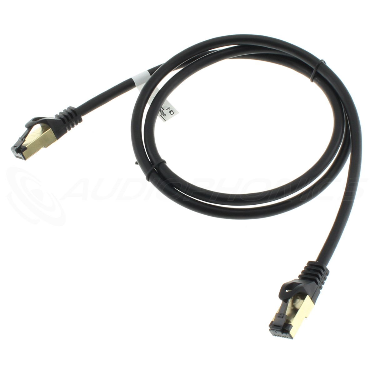 Câble Ethernet RJ45 Cat 8.1 40Gbps Blindé Plaqué Or 1m - Audiophonics