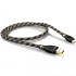 Viablue KR-2 Silver USB-A Cable Male / Mini-B Male Plated Gold 0.5 m