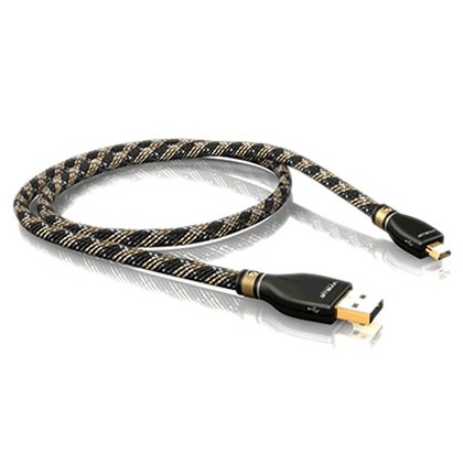 Viablue KR-2 Silver Câble USB-A Male/Mini-B Male Plaqué Or 1.5 m