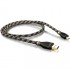 Viablue KR-2 Silver Câble USB-A Male/Mini-B Male Plaqué Or 1.5 m
