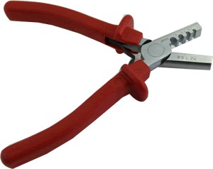 Crimping tool cables and tips from 0.5 to 2.5mm²