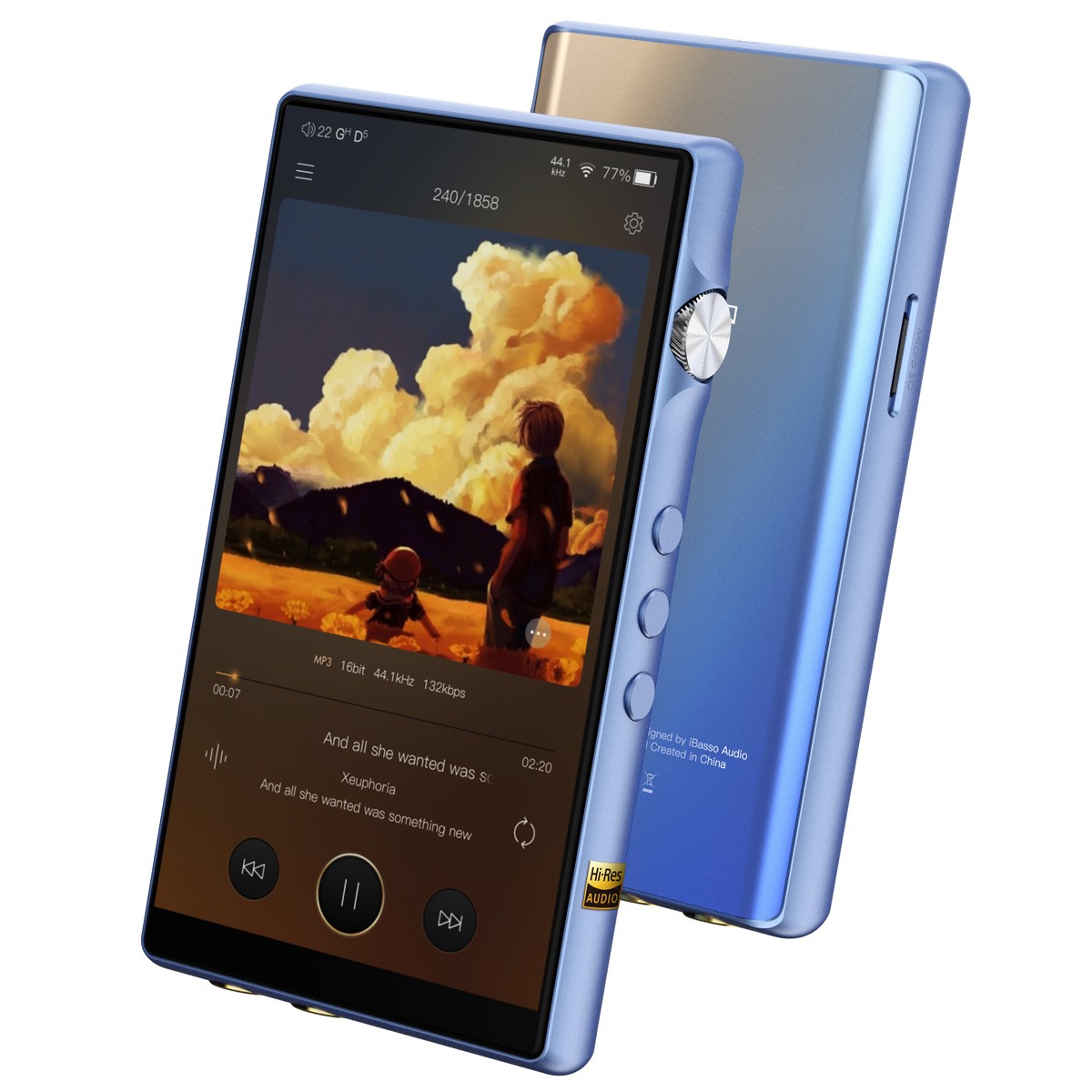 IBASSO DX170 Baladeur Numérique DAP 2x CS43131 Bluetooth 5.0 aptX LDAC WiFi Android 11 Bleu
