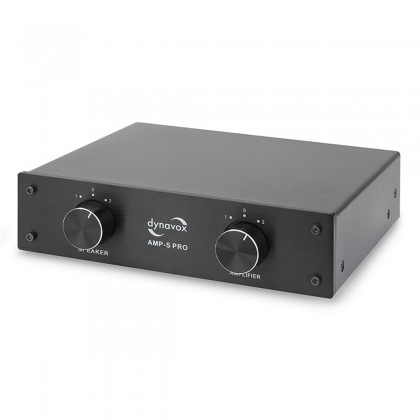 DYNAVOX AMP-S PRO Commutateur Sélecteur Audio pour Enceintes / Amplificateurs Noir