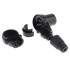 Angled 90° Male 3 Pins XLR Connector Black Ø7mm