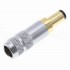 Male Jack DC 5.5/2.5mm Connector Gold Plated Ø6mm