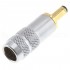 Male Jack DC 3.5/1.3mm Connector Gold Plated Ø6mm