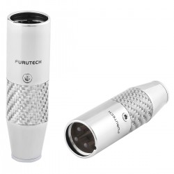 FURUTECH CF-601M NCF Connecteur XLR Mâle Cuivre Plaqué Rhodium NCF Traitement Alpha Ø10mm