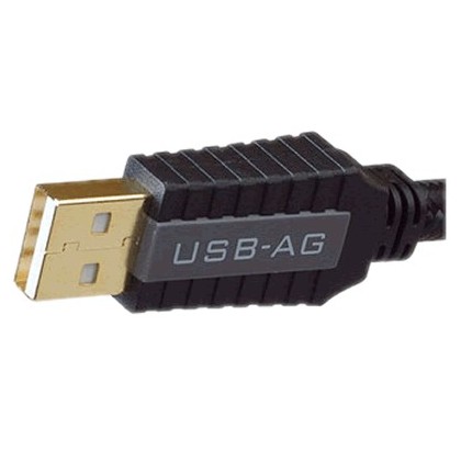 Pangea USB-AG Câble USB-A Male/USB-B Male 2.0 Plaqué Or 24k 1.5m