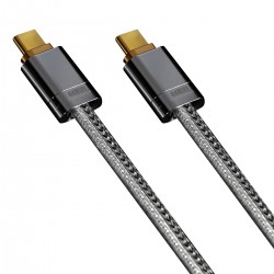 DD TC09S Câble USB-C Mâle OTG Argent / Cuivre OFC 50cm