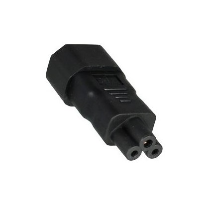 Adaptateur secteur IEC C14 3 pôles vers IEC C5 mickey 3 pôles