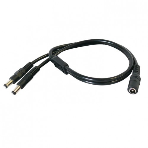 Audiophonics - Câble d'Alimentation Jack DC Coudé 5.5/2.5mm 0.4mm² 2m