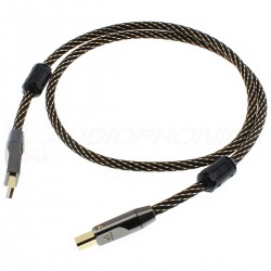 ATAUDIO Male USB-A to Male USB-B Cable Gold Plated OFC Copper 1m
