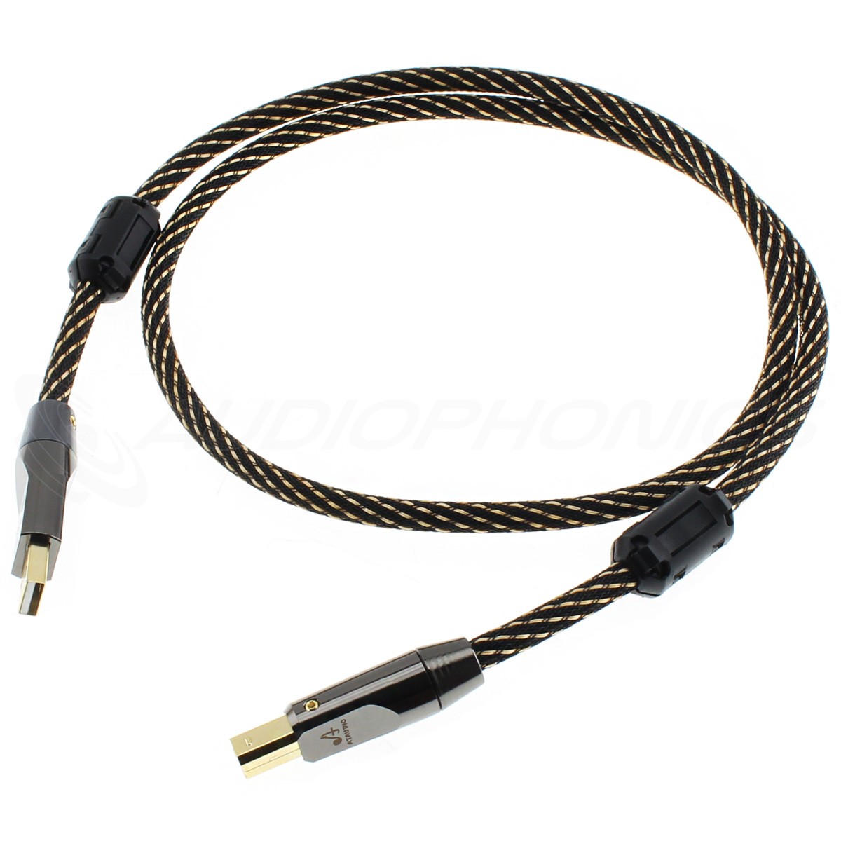 ATAUDIO L-4E6S Male USB-A to Male USB-B Cable Gold Plated OFC Copper 1m