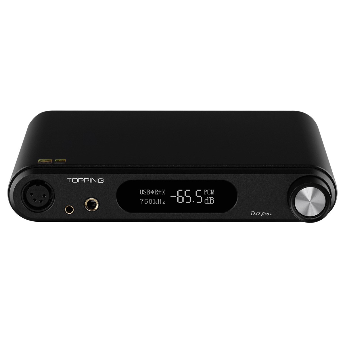 TOPPING DX7 PRO+ Balanced DAC Headphone Amplifier ES9038Pro Bluetooth 5.0 aptX HD LDAC 32bit 768kHz DSD512 Black