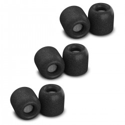 COMPLY ISOLATION PLUS TX-500 Set of 3 Pairs of Memory Foam Eartips (M) for In-Ear Monitors