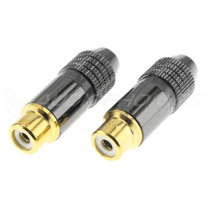 WM AUDIO CS-320 Female RCA Connectors Gold Plated Ø6mm (Pair)