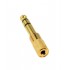 3.5mm Female to 6.35mm male Gold Plated Stereo Jack Adapter