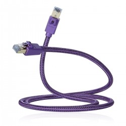 Cable informatique grade 3 satellite 25m F/FTP LSZH violet