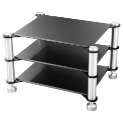 TOPPING SR2 HiFi Rack 3 Levels Aluminum 289 x 238 x 188mm Black / Silver