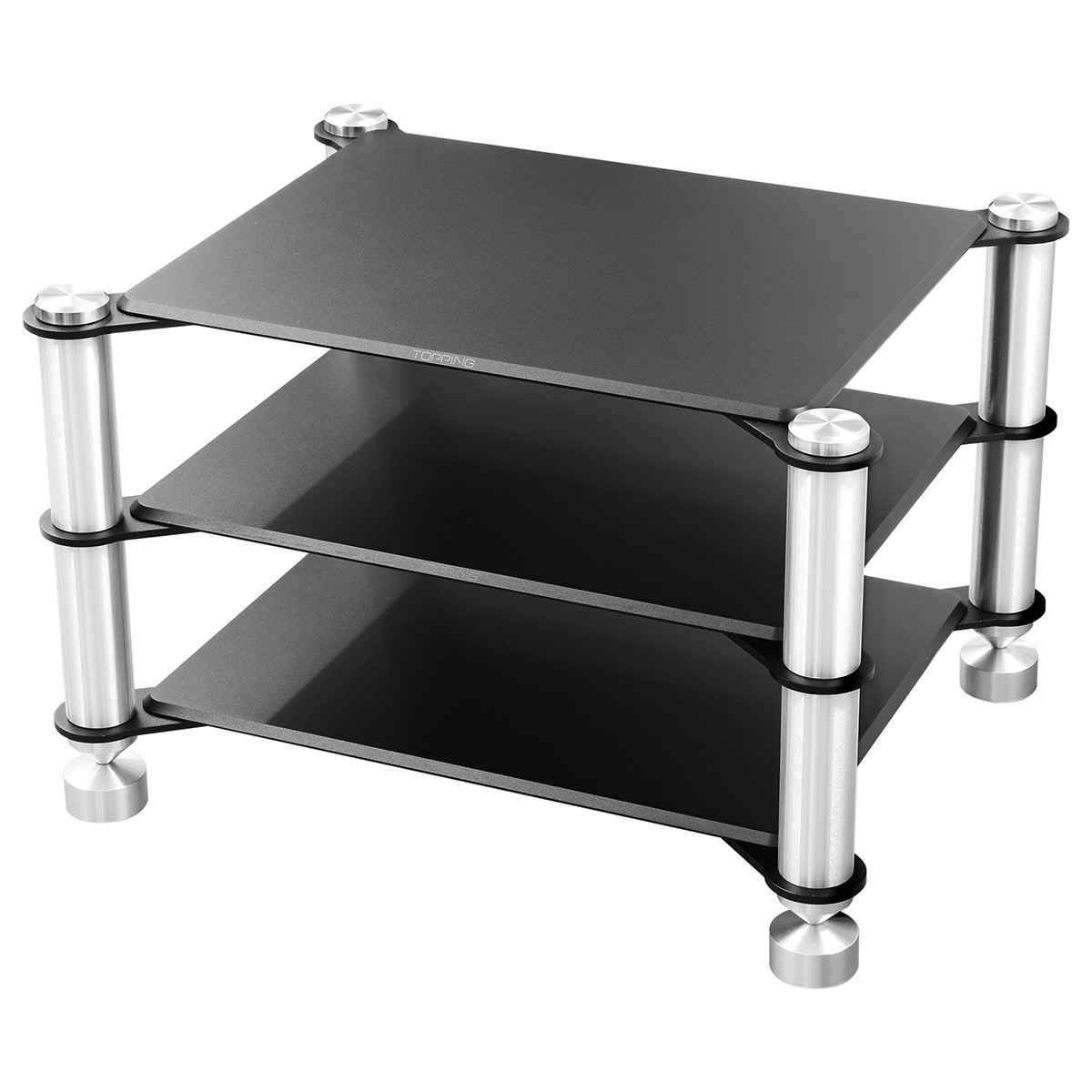 TOPPING SR2 HiFi Rack 3 Levels Aluminum 289x238x188mm Black / Silver