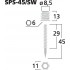 MONACOR SPS-45 Pointes de Découplage Ajustables (Set x4)