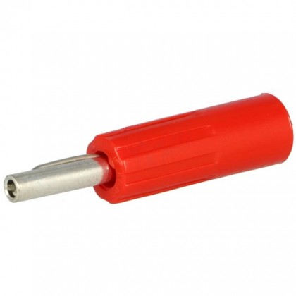 DELTRON Banana plug Niquel Plated Red Ø7mm (Unit)