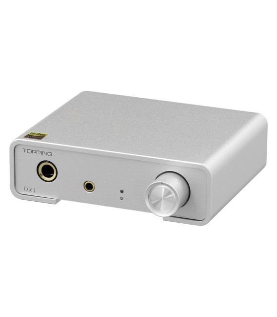 TOPPING DX1 DAC Amplificatore Per Cuffie: Audio Hi-res 32bit/384kHz, AK4493S, Doppia Uscita 6,35mm E 3,5mm, 280mW Di Potenza