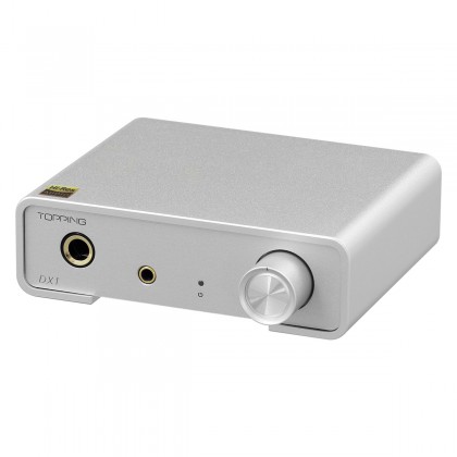 TOPPING DX1 DAC Headphone Amplifier AK4493S XMOS XU208 32bit 384kHz DSD256 Silver